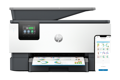 HP OfficeJet Pro 9120b Wireless All-in-One Color Printer, Two-sided printing; Copier, Scanner