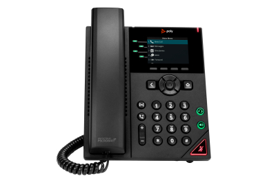 HP Poly VVX 250 4-Line IP Phone and PoE-enabled