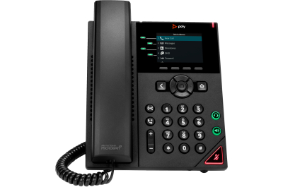 Poly VVX 250 4-Line IP Phone and PoE-enabled GSA/TAA