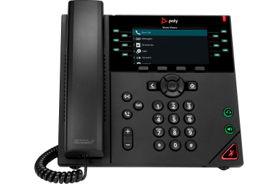 POLY VVX 450 12-Line IP Phone and PoE-enabled